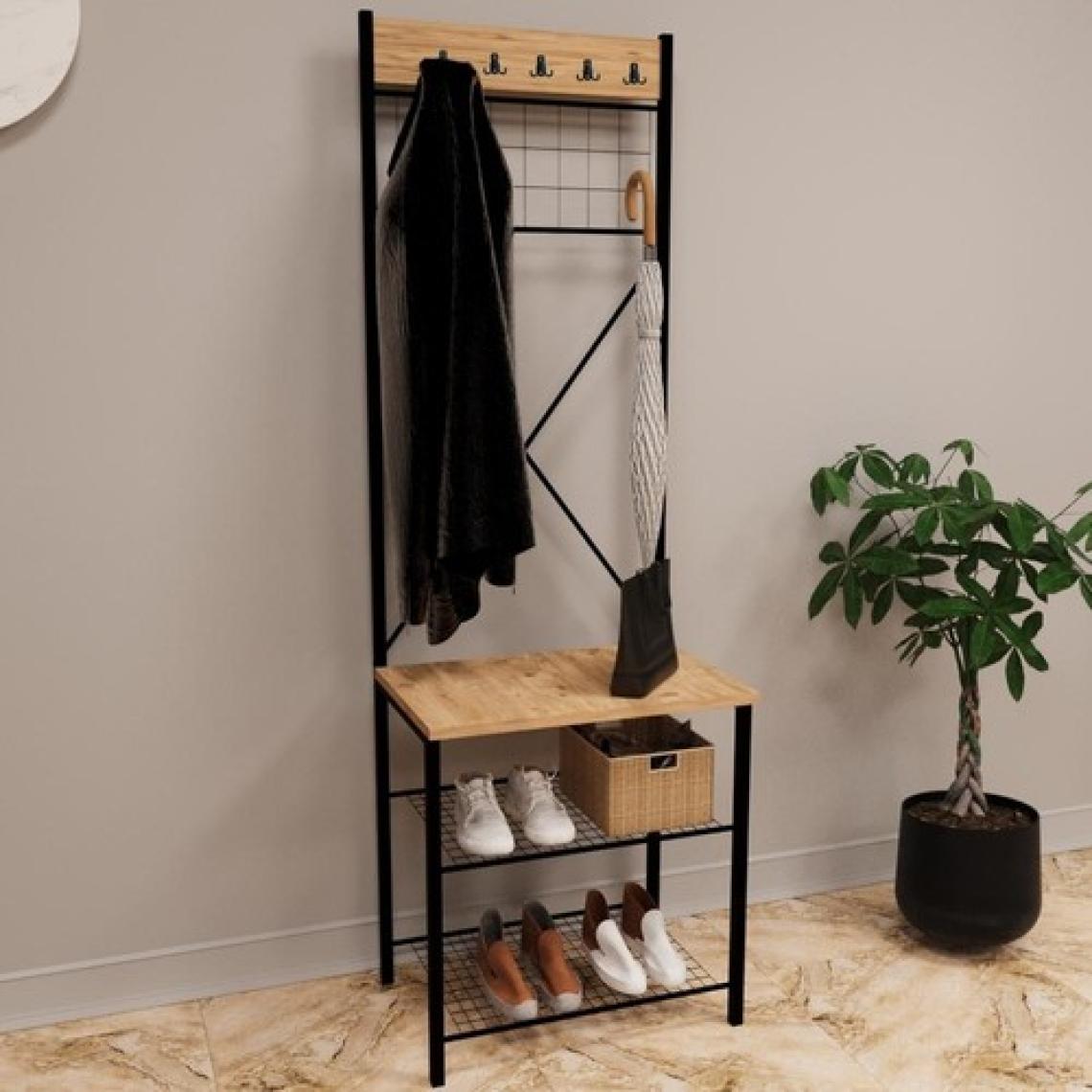 Güzelkan Madeni Eşya Dar Metal Portmanto, Elbise Askılığı, Vestiyer, Ayakkabılık 1302
