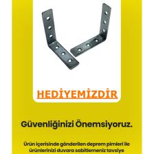 Aeka AE-1075 Poli Antrasit Vestiyer Takımı 2 Kapaklı Askılıklı Ayakkabılık