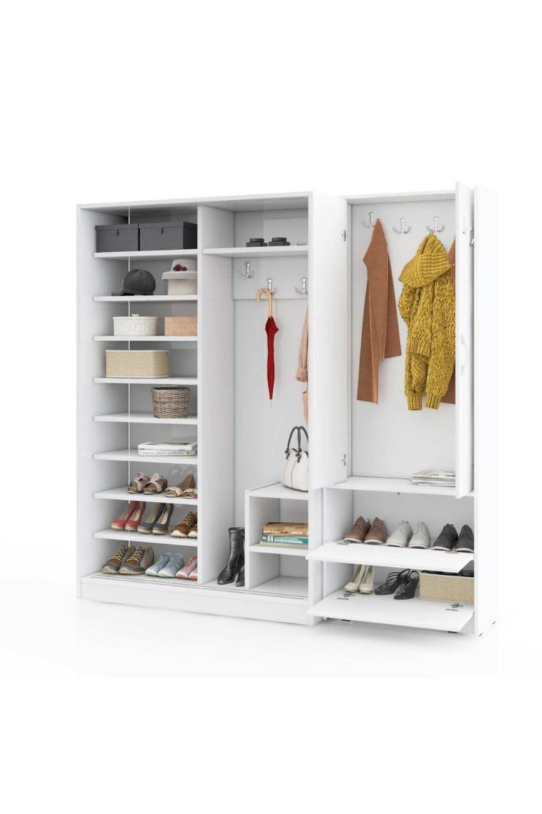 Vm-300348 Beyaz Vestiyer Portmanto