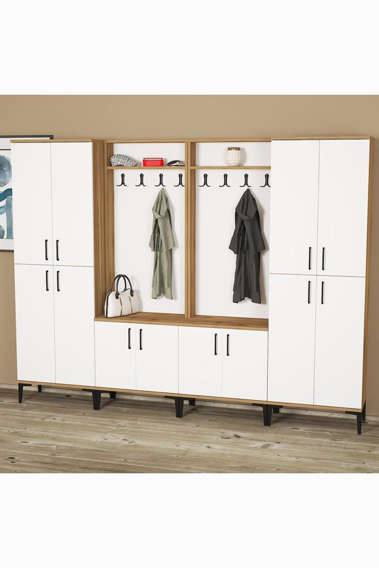 Kalender Dekor Rose-1-1-4-4 Portmanto Vestiyer Ayakkabılık RS02