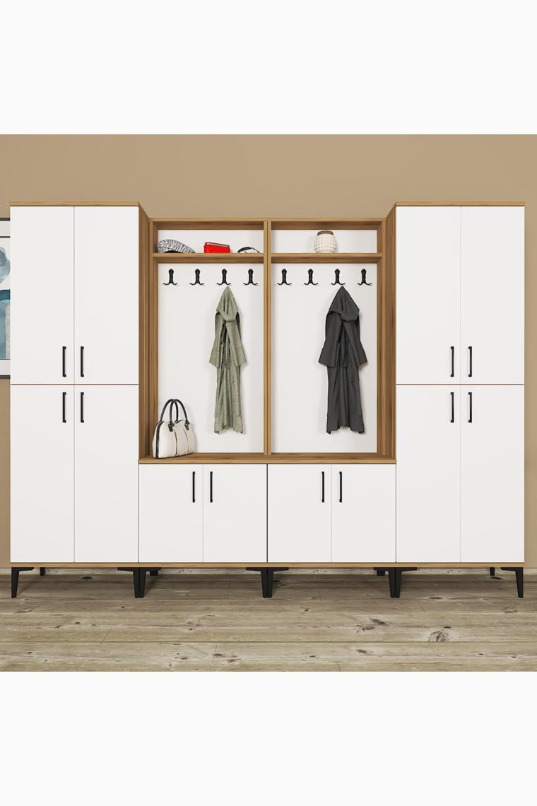 Kalender Dekor Rose-1-1-4-4 Portmanto Vestiyer Ayakkabılık RS02