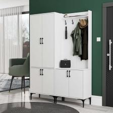 Mezza Set 5030-5000 Royal 6 Kapaklı 9 Askılı Portmanto Beyaz