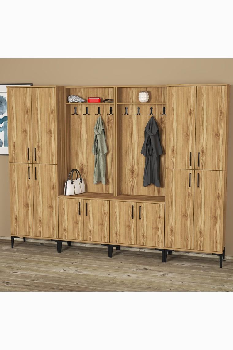Kalender Dekor Rose-1-1-4-4 Portmanto Vestiyer Ayakkabılık RS04