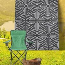 Savana 8814 Plaj Kamp Piknik Bahçe Halısı Balkon Teras Hasır Mat Savan Halı180x270