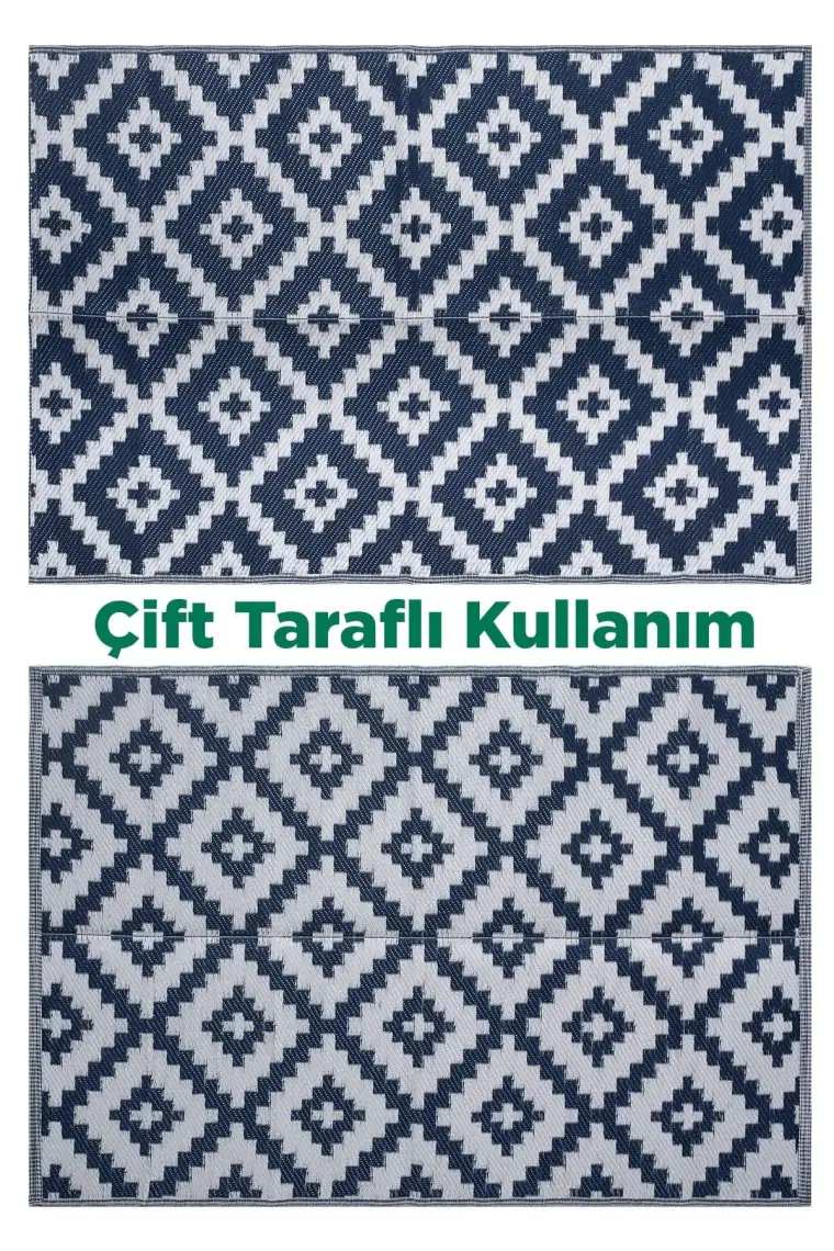 Savana 8804 Plaj Kamp Piknik Bahçe  Halısı Balkon Teras Hasır Mat Savan Halı150x210