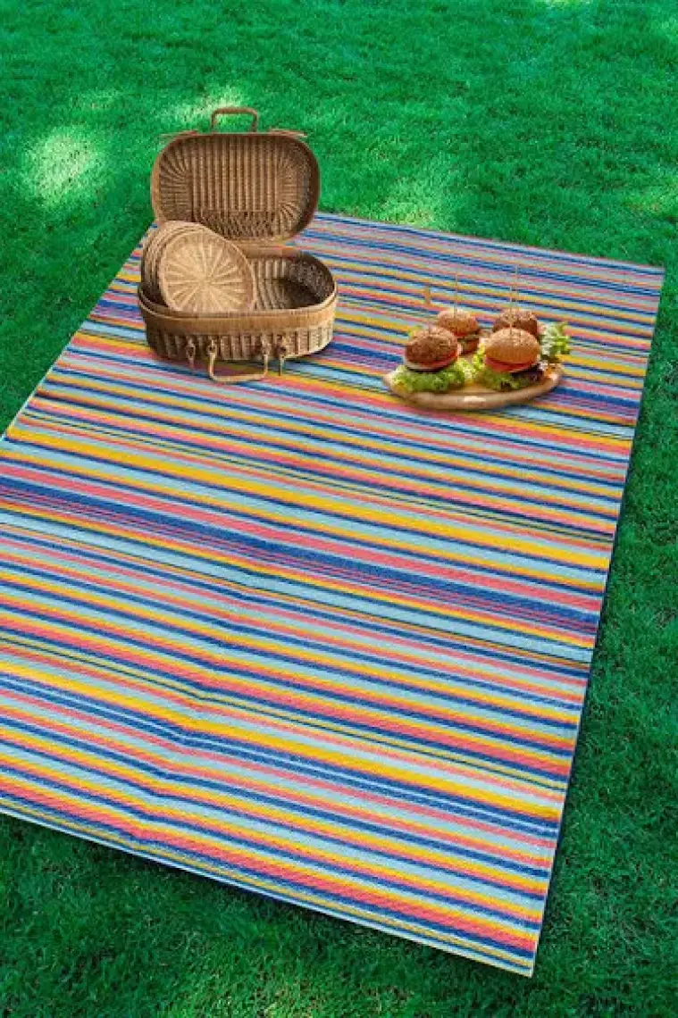 Konfor Halı Savana 8802 Plaj Kamp Piknik Bahçe Halısı Balkon Teras Hasır Mat Savan Halı 180 x 270 cm
