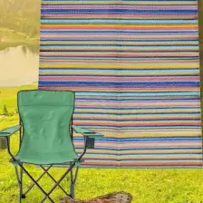 Konfor Halı Savana 8802 Plaj Kamp Piknik Bahçe Halısı Balkon Teras Hasır Mat Savan Halı 180 x 270 cm