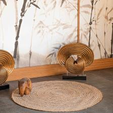 Natura El Dokuma Jüt Bohem Tarz Otantik Salon Oturma Odası Koridor Yatak Odası Natural Halı 00008A