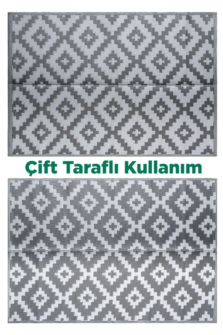 Savana 8805 Plaj Kamp Piknik Bahçe Halısı Balkon Teras Hasır Mat Savan Halı150x210