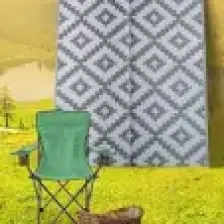 Savana 8805 Plaj Kamp Piknik Bahçe Halısı Balkon Teras Hasır Mat Savan Halı150x210