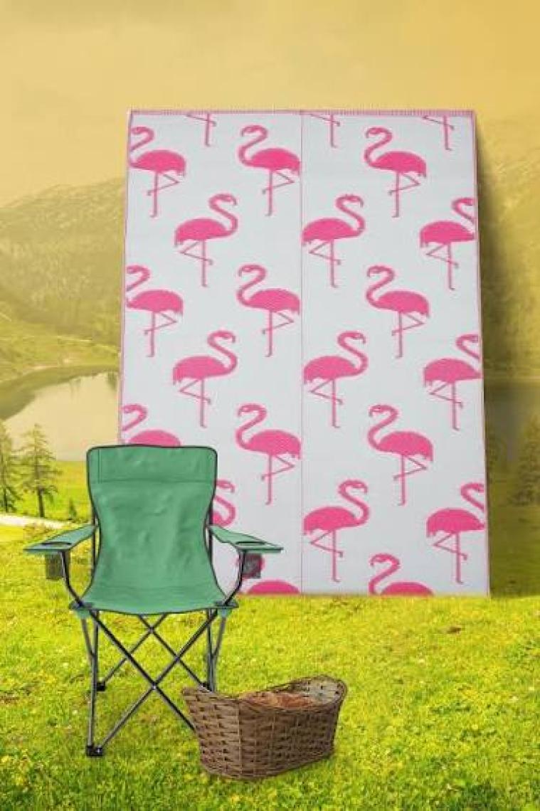 Savana 8811 Plaj Kamp Piknik Bahçe Halısı Balkon Teras Hasır Mat Savan Halı180x270