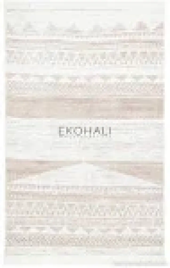 Eko Halı Arya Ar 06 Natural Yıkanabilir Pamuk Etnik Desen Kilim 120 x 180 cm