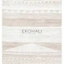 Eko Halı Arya Ar 06 Natural Yıkanabilir Pamuk Etnik Desen Kilim 120 x 180 cm