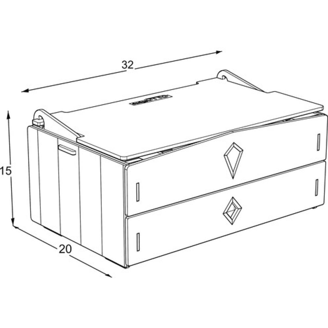 Design Otto Luna 64 Bölmeli Ahşap Kozmetik Makyaj Kolye Küpe Yüzük Takı Koleksiyon Saat Dikiş Aksesuar Tespih Kutusu Çok Amaçlı Düzenleyici Organizer