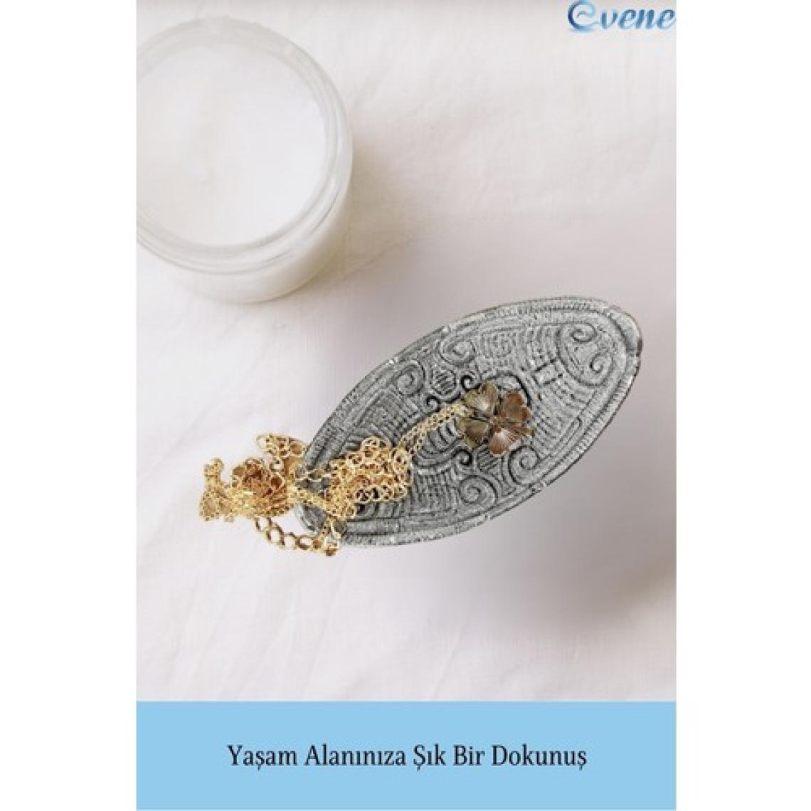 Evene Dekoratif Kase Takı Kutusu Yüzük Kolye Kutusu Mum Tabağı Takı Organizer Model 7
