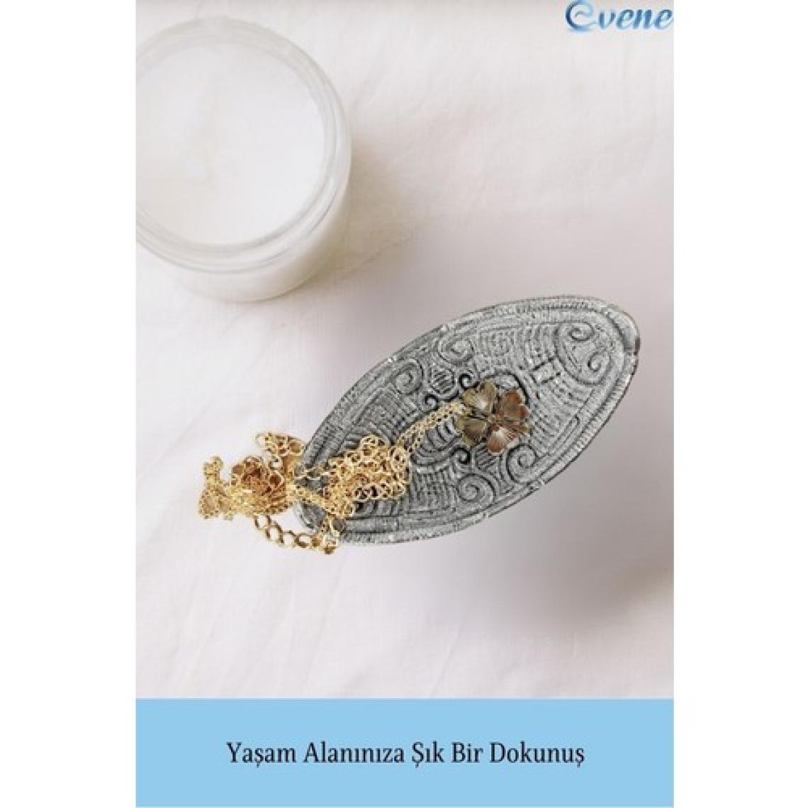Evene Dekoratif Kase Takı Kutusu Yüzük Kolye Kutusu Mum Tabağı Takı Organizer Model 7