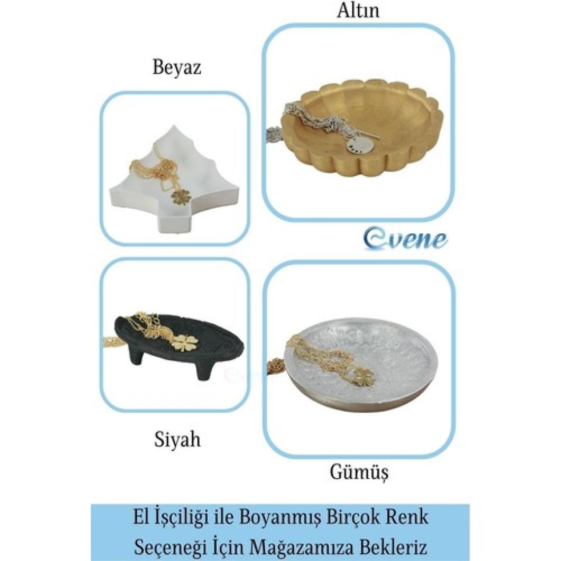 Evene Dekoratif Kase Takı Kutusu Yüzük Kolye Kutusu Mum Tabağı Takı Organizer Model 7