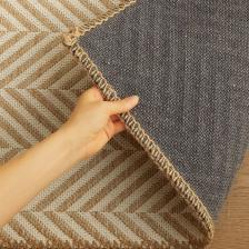 Ekru Renk Balıksırtı Jüt Paspas 50 x 70