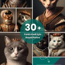 Pi Papers Van Kedisi Poster, Yüksek Çözünürlüklü Statik Akıllı Kağıt Poster, Van Kedisi, Yapay Zeka Tasarım