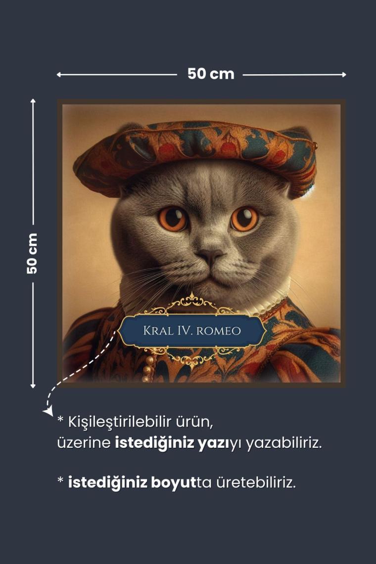 Pi Papers Scottish Fold Kedi Posteri, Scottish Kedi Posteri, Akıllı Kağıt Premium Poster, Yapay Zeka Tasarım
