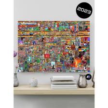 Postermanya Reddit R Place 2023 Poster, Afiş, R/place 2023 Son Hali, Dekoratif Duvar Posteri