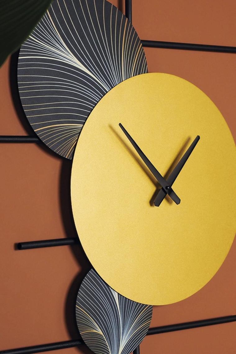 Dynamic Time - Sessiz Metal Duvar Saati - Modern Ev Ofis Dekorasyonları - Duvar Saatleri - Aps139