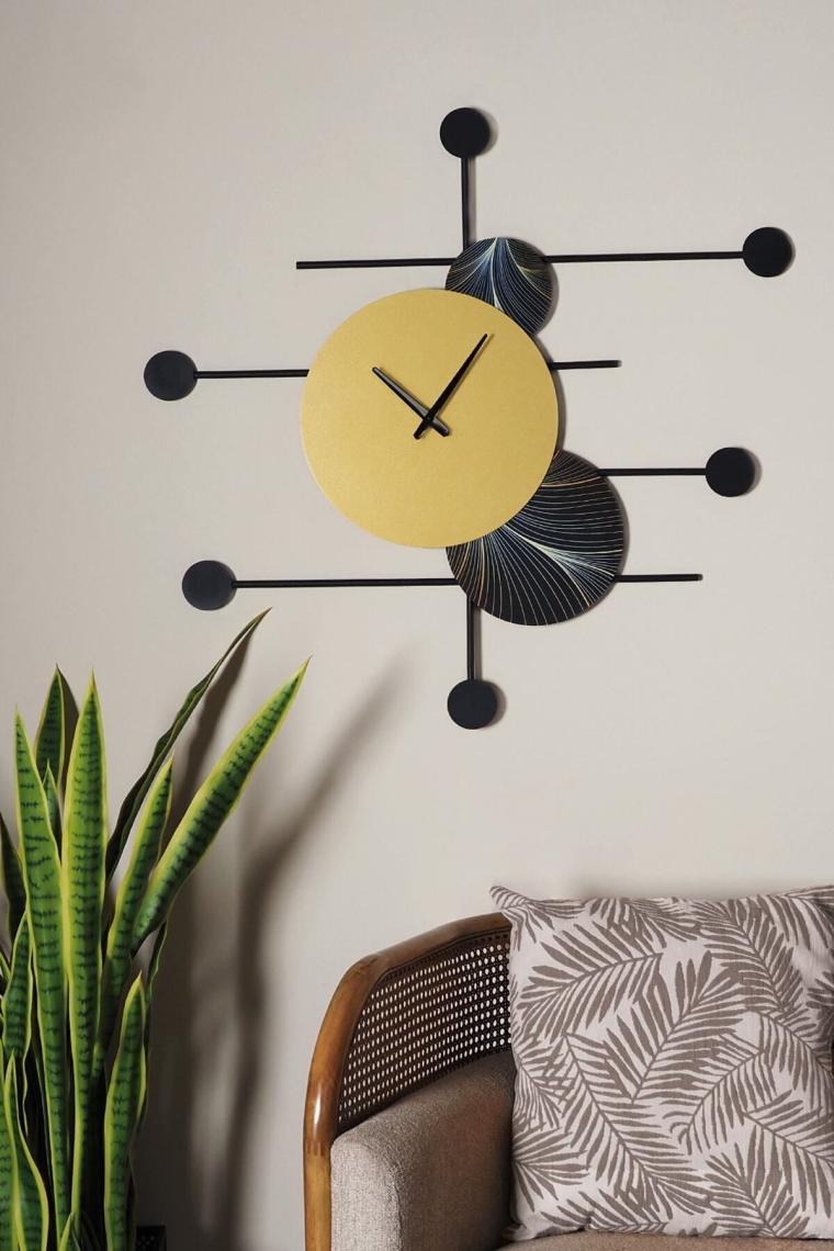 Dynamic Time - Sessiz Metal Duvar Saati - Modern Ev Ofis Dekorasyonları - Duvar Saatleri - Aps139