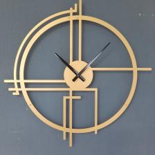 Querencia Metal Gold - Altın Duvar Saati 1,5 Mm Kalınlık 60x60 Cm