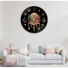 Osmanlı Arması Cam Saat - 40 Cm