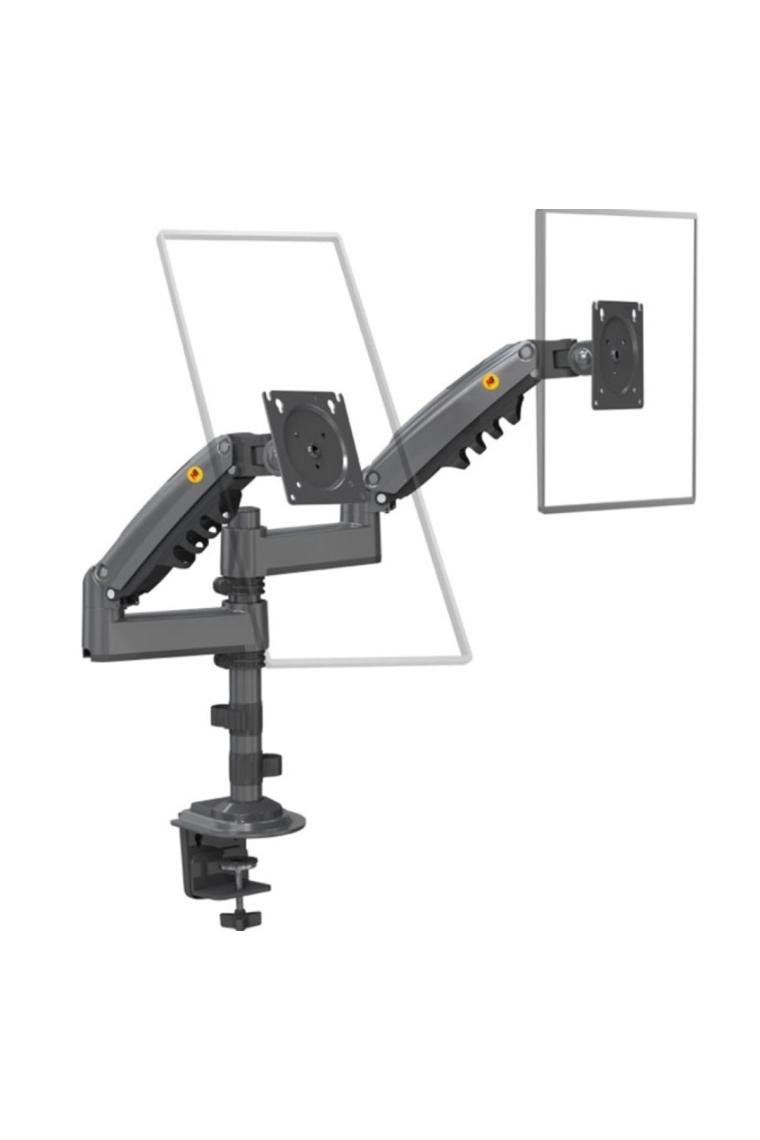 Nb Ergonomic Nb H180 17"-27" Çift Kol Amortisörlü Monitör Kolu 2-9 Kg Monitör Standı