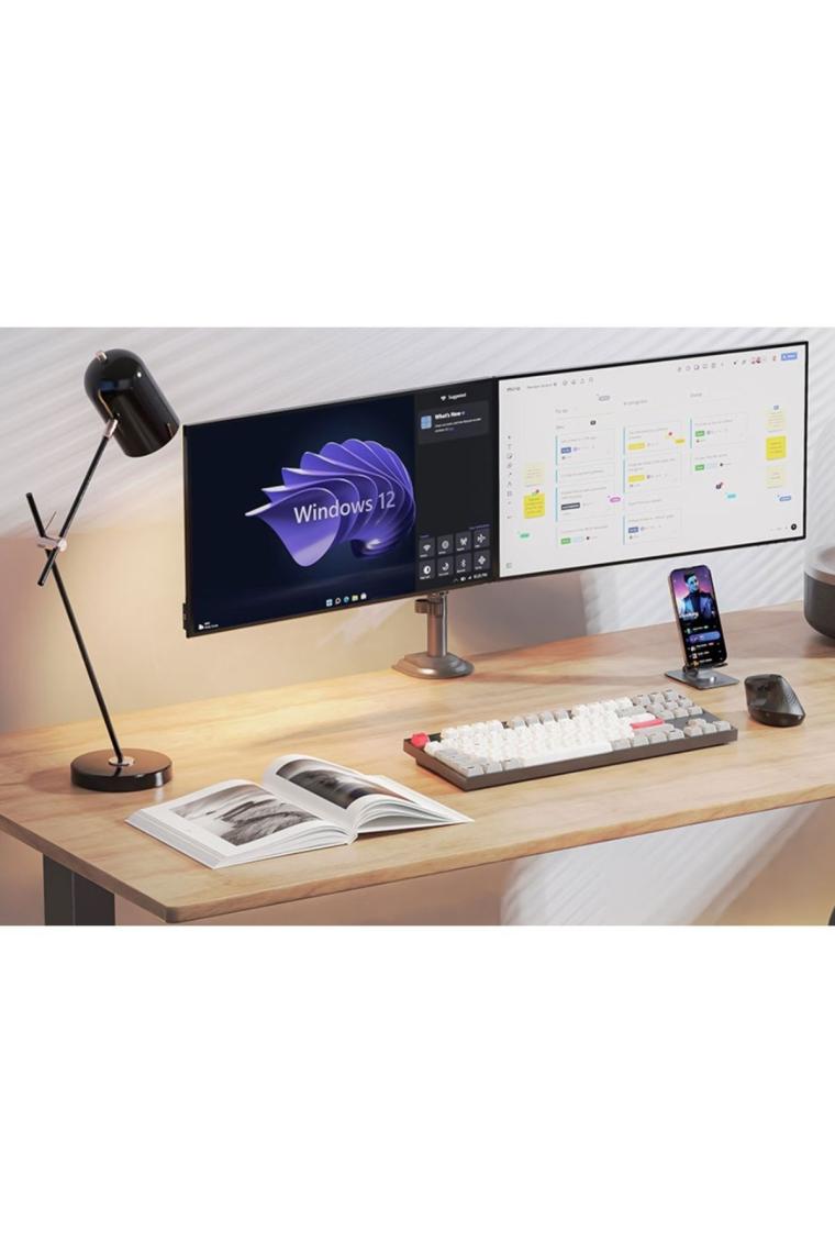 Nb Ergonomic Nb H180 17"-27" Çift Kol Amortisörlü Monitör Kolu 2-9 Kg Monitör Standı