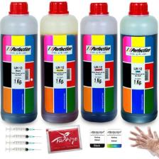 Perfection Epson Ecotank L3050 L3060 L3070 Yazıcı Uyumlu Mürekkep Seti 4 x 1 kg