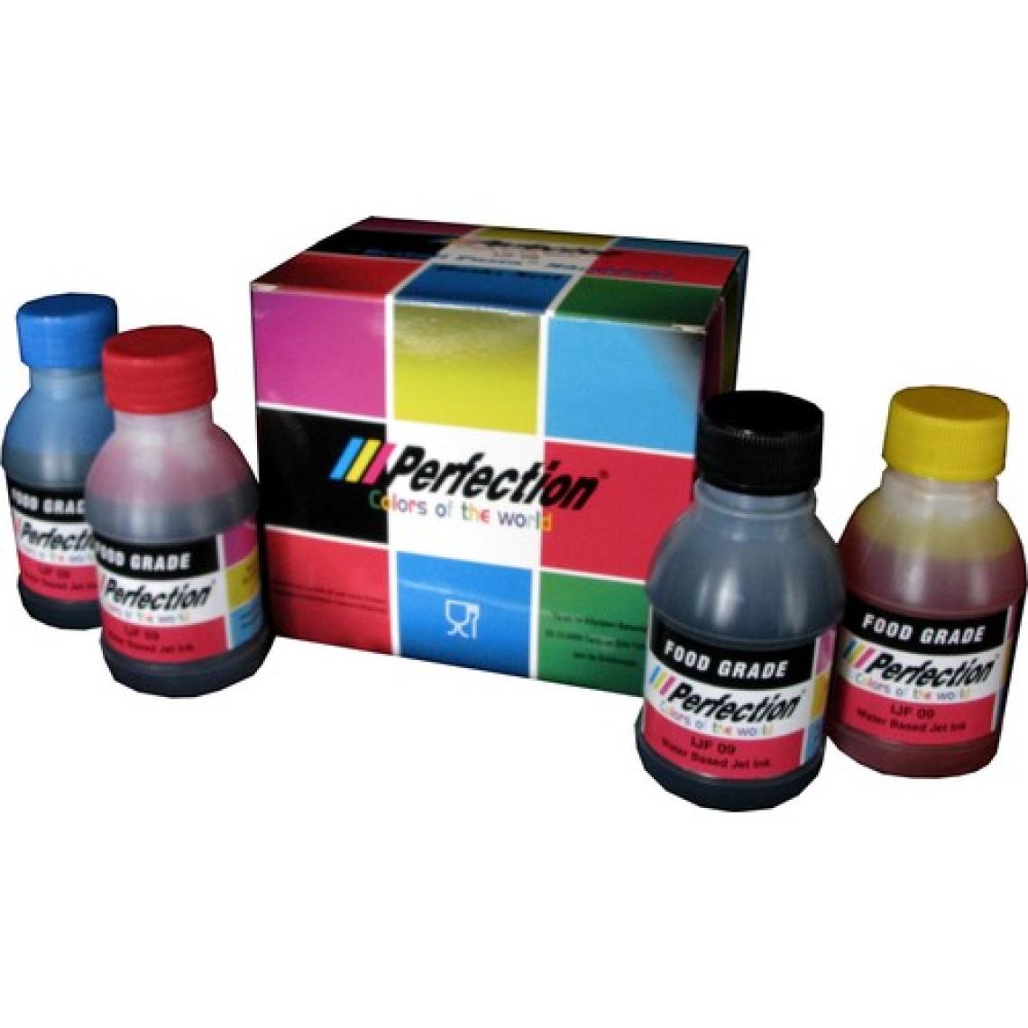 Perfection Resimli Pasta Yazıcıları Için Yenilebilir Gıda Mürekkebi 4 x 100 ml