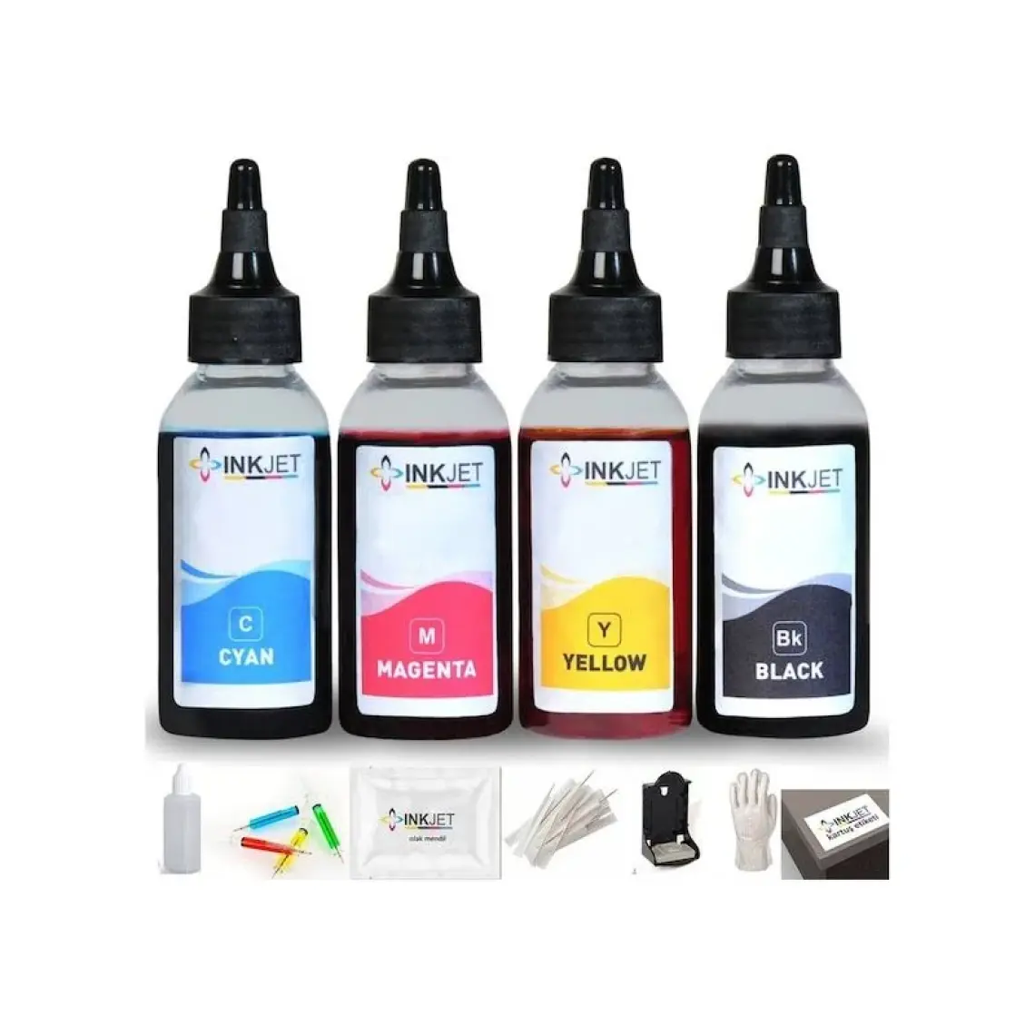 Canon Pixma E414 Yazıcı Için Kartuş Dolum Seti 4X100ML Pg-46 Cl-56 E474 E464 E484 E3340 E204 E304 Mürekkep Seti