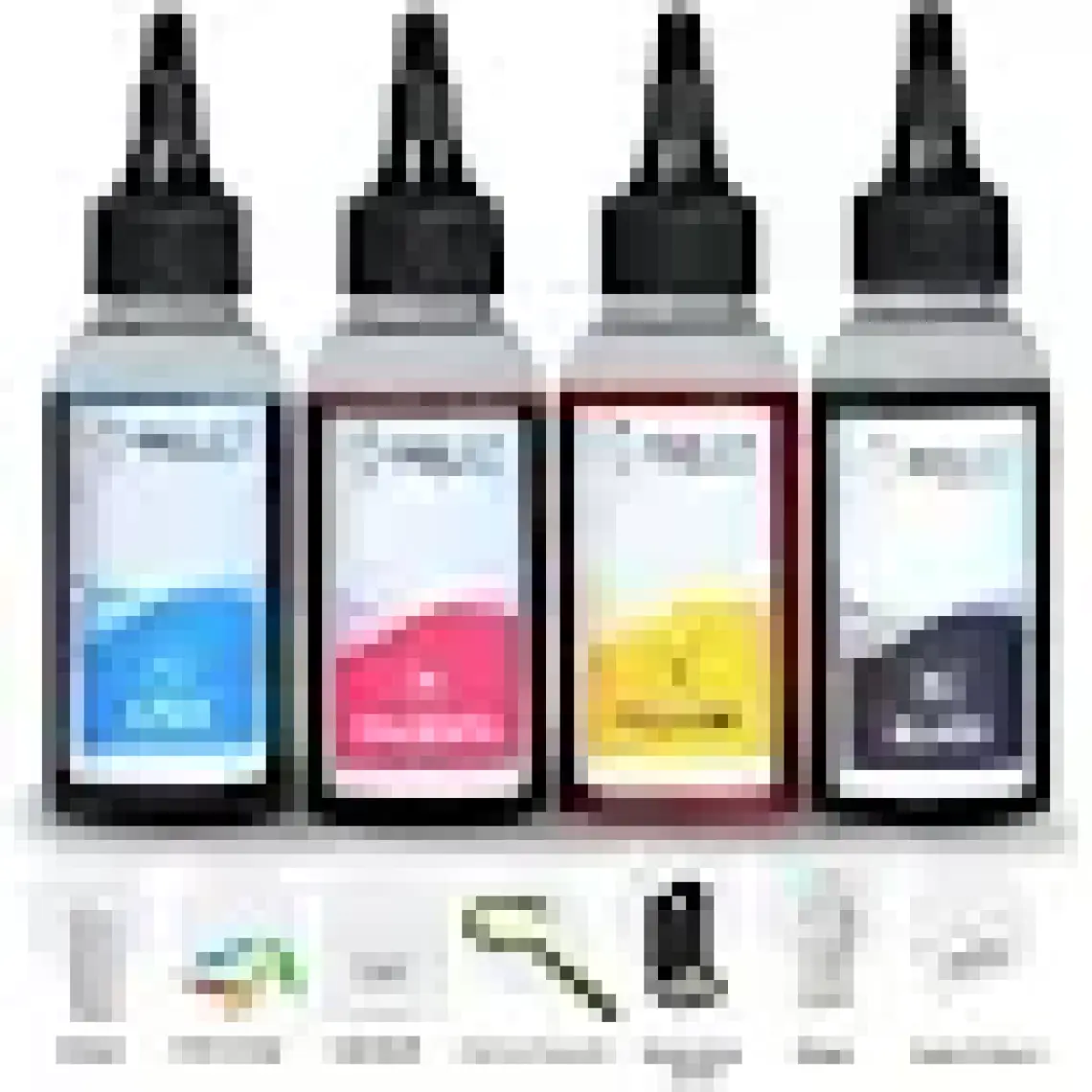 Canon Pixma E414 Yazıcı Için Kartuş Dolum Seti 4X100ML Pg-46 Cl-56 E474 E464 E484 E3340 E204 E304 Mürekkep Seti