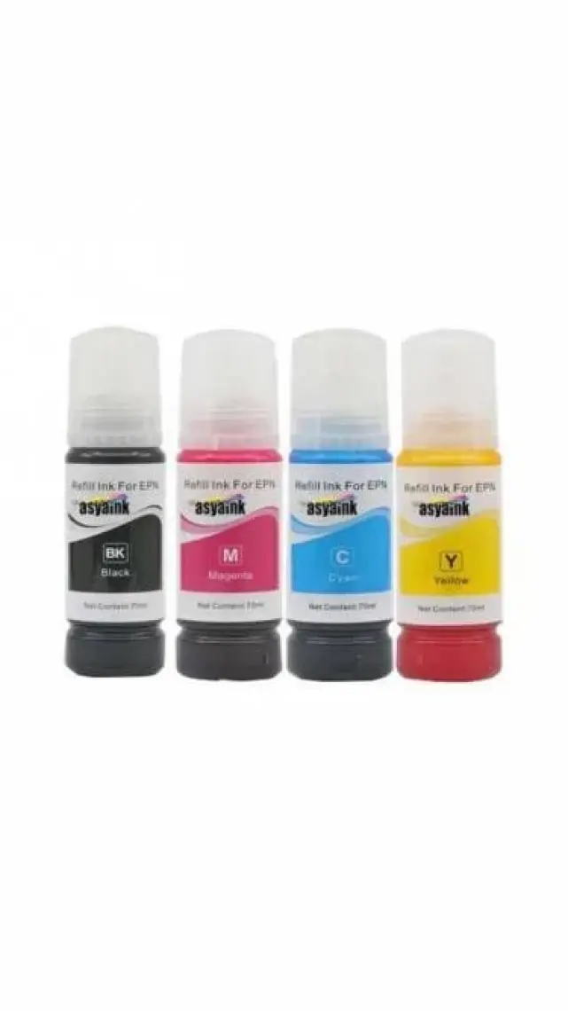 Photo Print® 103 Ecotank L3160 Uyumlu 4 Renk Mürekkep Seti