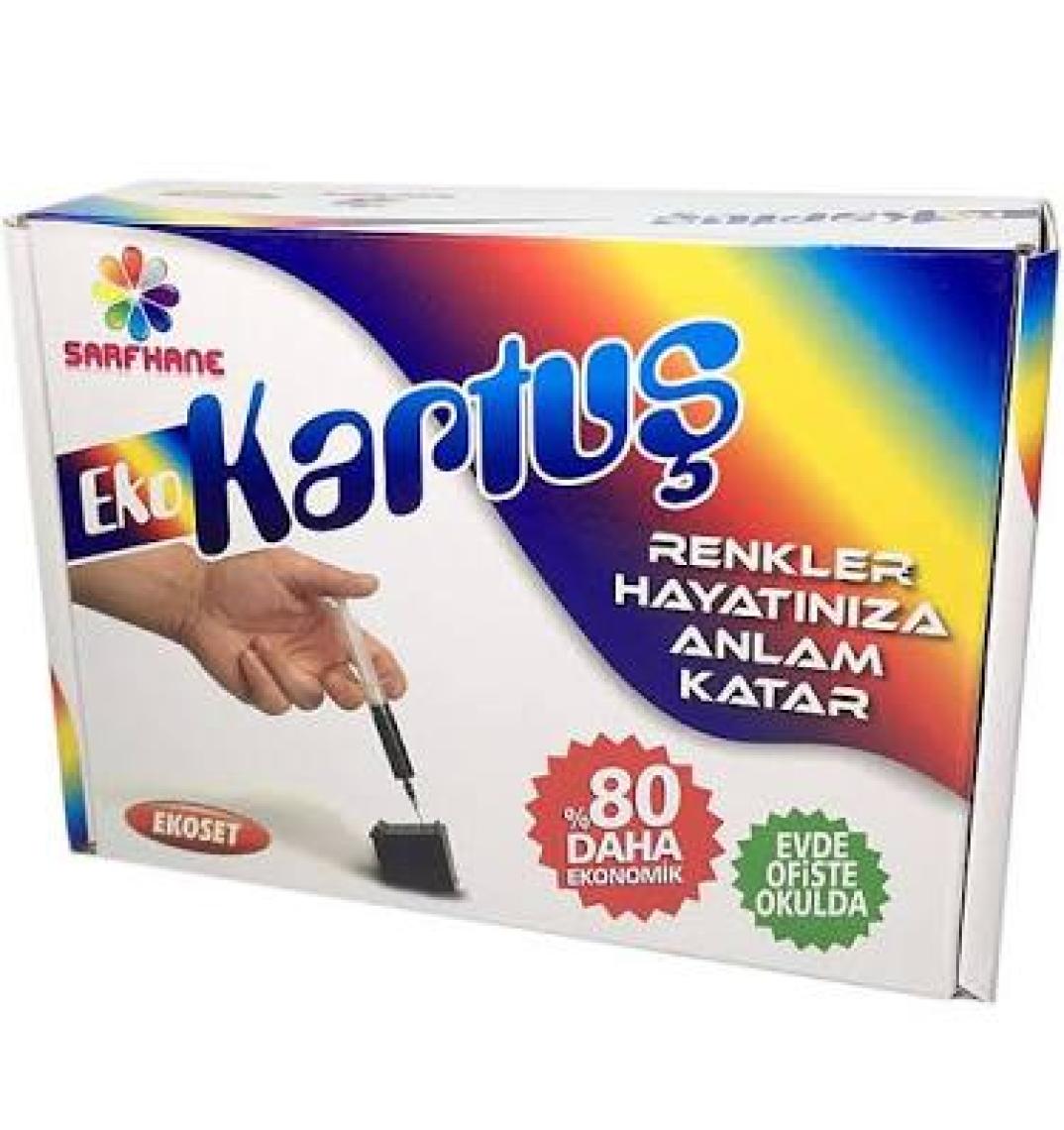 Ekoset Canon PG46/CL56 uyumlu Kartuş dolum seti 4X100ml E414/E474/E484/E3140 uyumlu