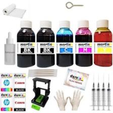 Mertink Canon Pixma E414 PG46 CL56 Yazıcı Uyumlu Kartuş Dolum Seti 5 Li Set 5X100ML Mürekkep