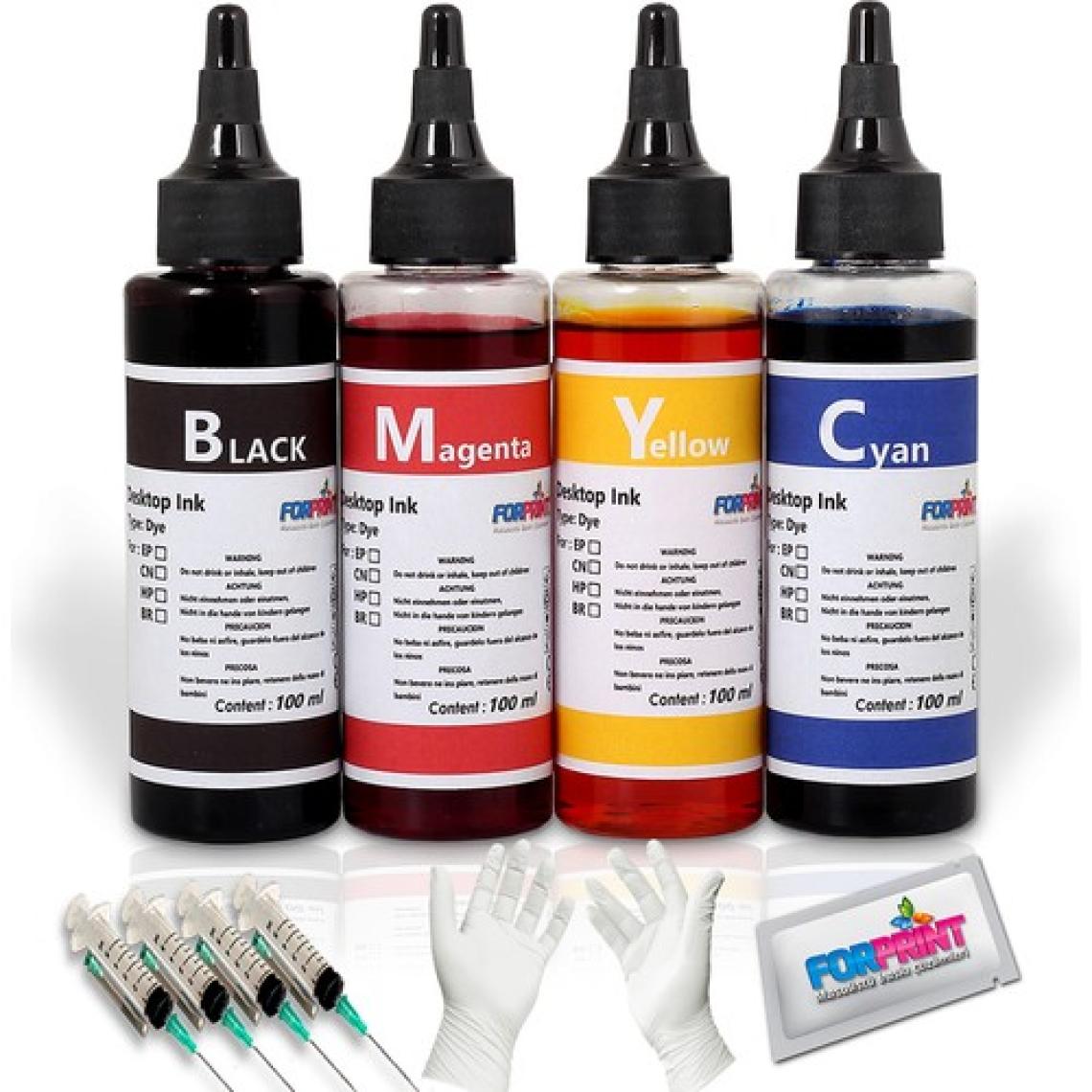 Forprint Epson 664 L382, L3050, L565 Uyumlu Mürekkep Seti 4X100 ml