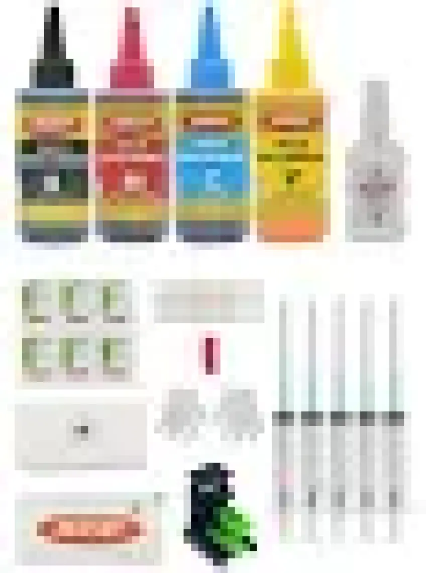 Ekoset Canon E204 E304 E3140 E3340 E4240 uyumlu Kartuş dolum seti 40 Dolumluk PG46/CL56 uyumlu 4x100ml