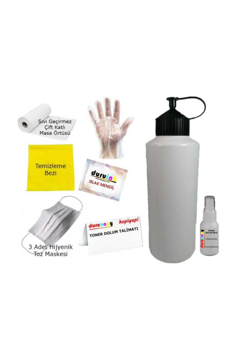 Durucopy RICOH SP 111 Toner Tozu Dolum Seti 250 gr Siyah
