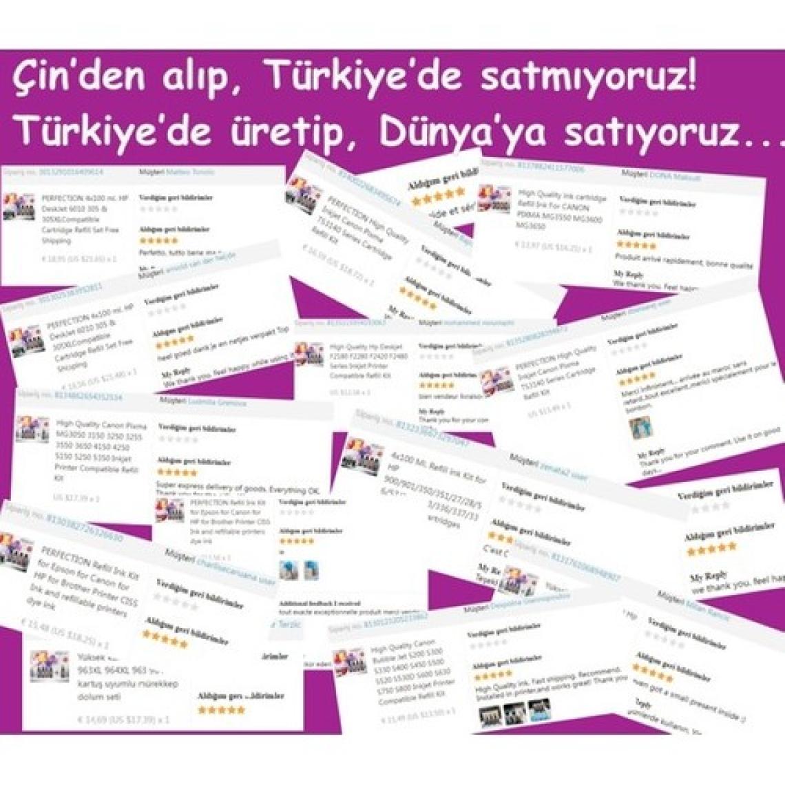 Perfection Epson 664 Uyumlu L365 L565 L220 L386 L382 Mürekkep 500 ml + 3 x 100 ml