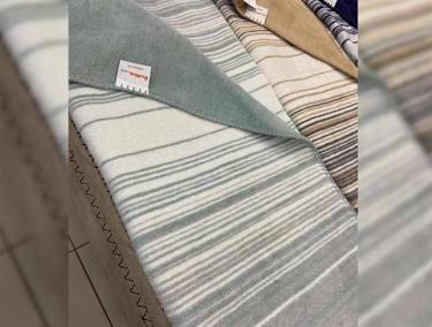Özdilek Pamuklu Tv Diz Battaniyesi Tek Kişilik 130x170 Striped Mint 3396