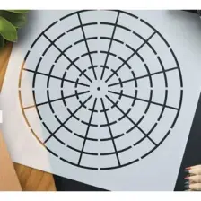 Mandala Art Fabric Dot Mandala Teknik Şablon 3'lü Set Mandala Tekniğiyle Dot Mandala Yapmak Isteyenler Için