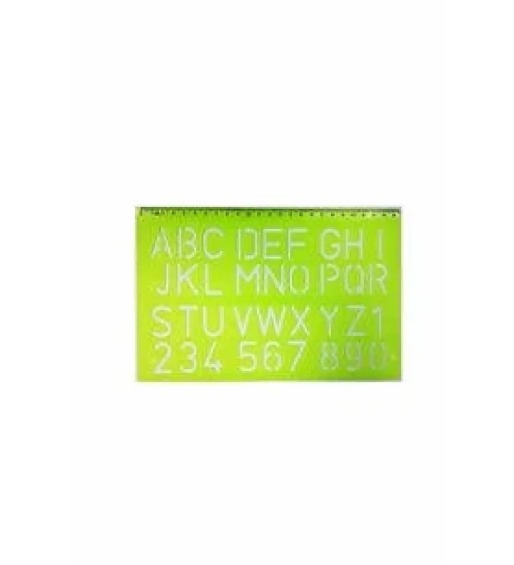 Hatas Büyük Harf Yazı Şablonu 30 Mm. No:02259