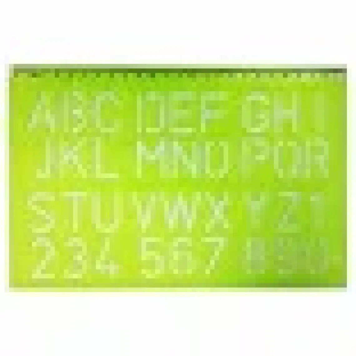 Hatas Büyük Harf Yazı Şablonu 30 Mm. No:02259