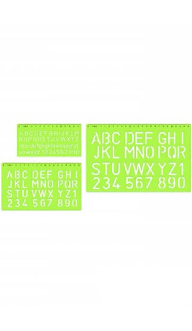 Hatas Harf Şablon Cetvel Seti 10 20 30MM