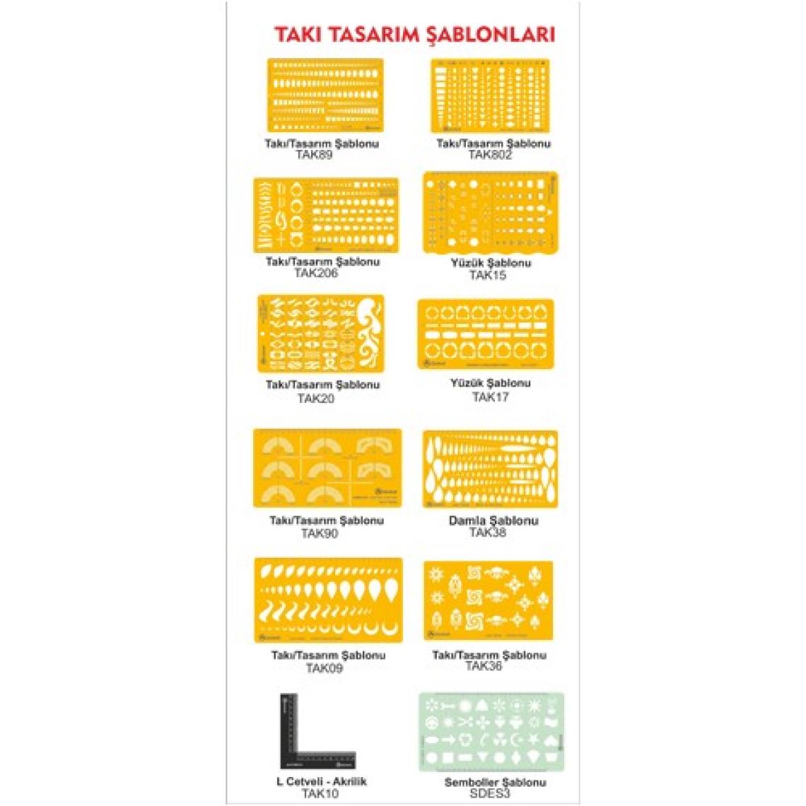 Artscholar Takı Tasarım Şablonu TAK89