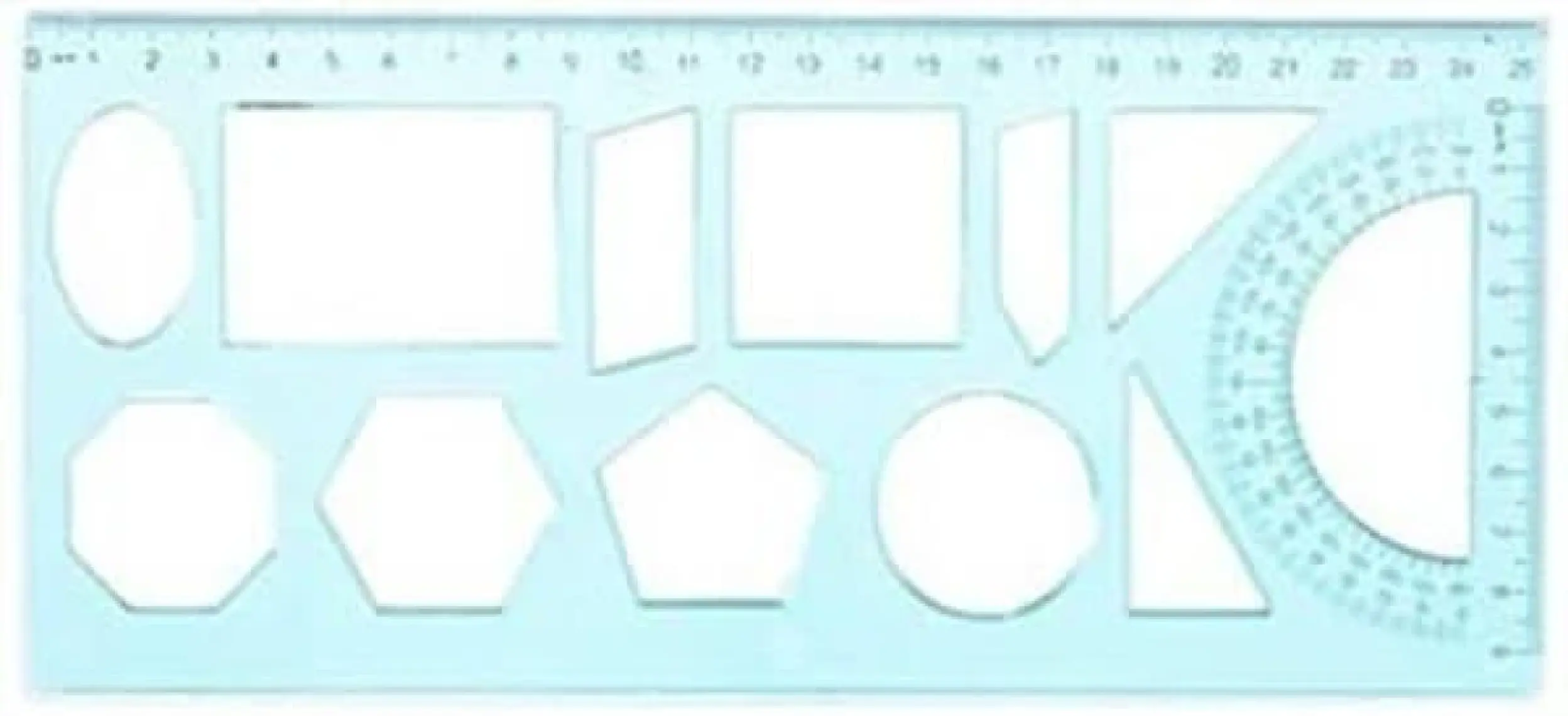 Ark Geometrik Şablon Cetveli No:1