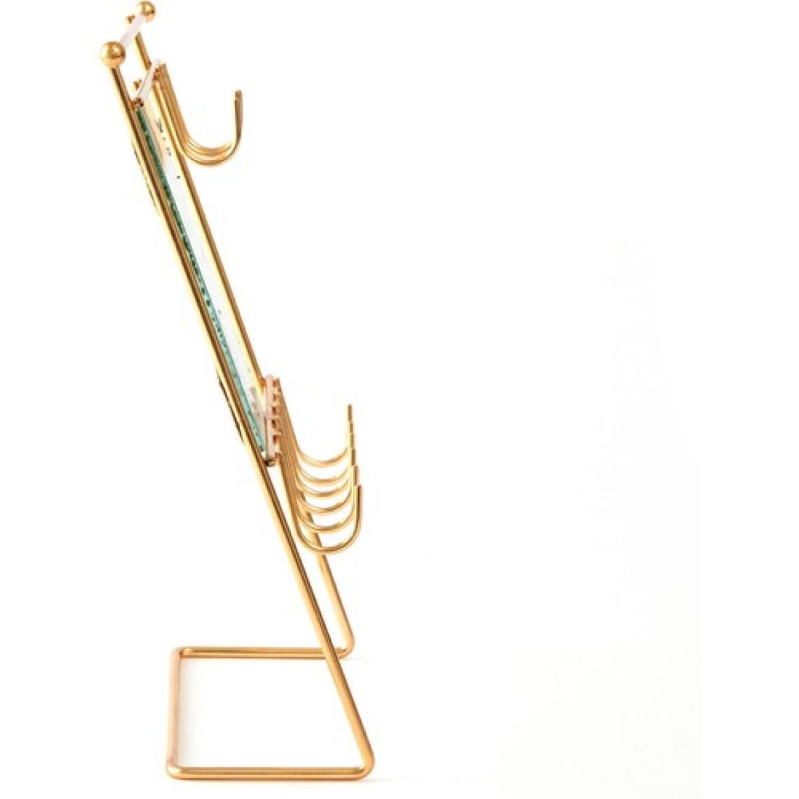 Ntc Metal Dikdörtgen Aynalı Takı Askısı - Sarı - 26,5X26,5X7 cm